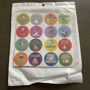 Unicorn Sticker Sheets Circles Multiple Pages of 16 New Sealed Motivational